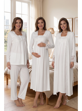 Effortt 7016 Özel Tasarım Lohusa Hamile 4'lü Set